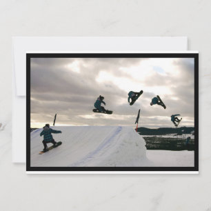 Snowboarding Tricks Invitation Kaart