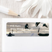 Snowboarding Tricks Retouradres Label (Insitu)