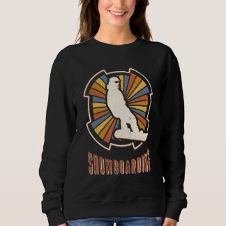 Snowboarding Vintage Classic Retro Sport Love Trui
