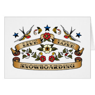 Snowboarding vivant d'amour