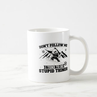 Snowboarding volgt me niet koffiemok