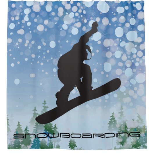 Snowboardontwerpschoeisel gordijn (Voorkant)