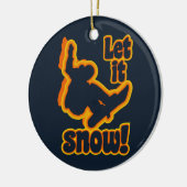 Snowboardornament Keramisch Ornament (Links)