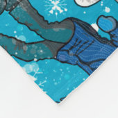 snowboardplezier fleece deken (Hoek)