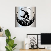 SnowboardPoster Poster (Thuiskantoor)