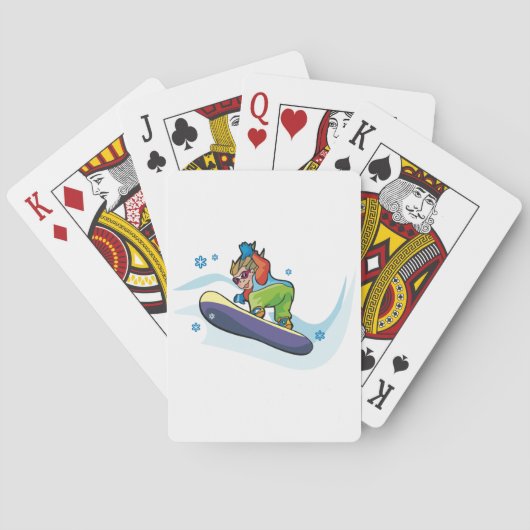 Snowboardspeelkaarten Speelkaarten (Achterkant)