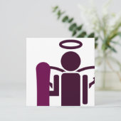 snowboargel kaart (Staand voorkant)