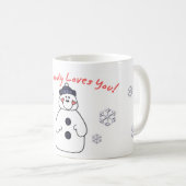 Snowbody vous aime Mug de vacances (Devant droit)