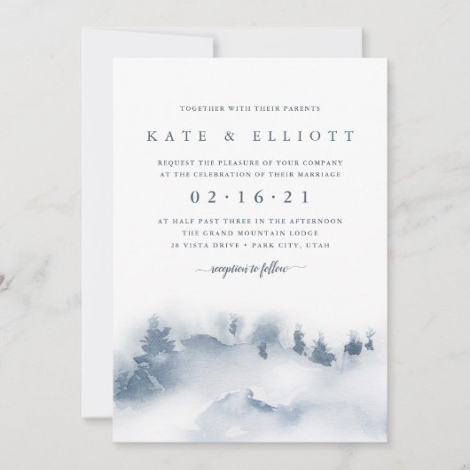 Snowbound | Uitnodiging tot weduwen tijdens de win (Voorkant)