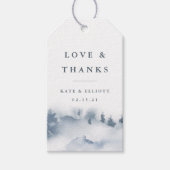 Snowbound Wedding Dank je wel Cadeaulabel (Voorkant)