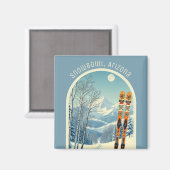 Snowbowl Arizona ski vacation Magnet Magneet (Voorkant / Achterkant)