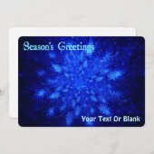 Snowburst Feestdagenkaart (Voorkant / Achterkant)