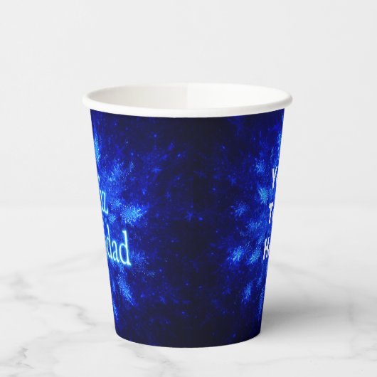 Snowburst - Feliz Navidad Papieren Bekers (Links)