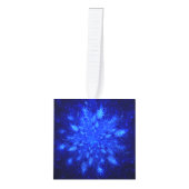 Snowburst Fractal Kubus Ornament (Voorkant)