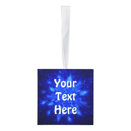 Snowburst Fractal Kubus Ornament (Rechts)