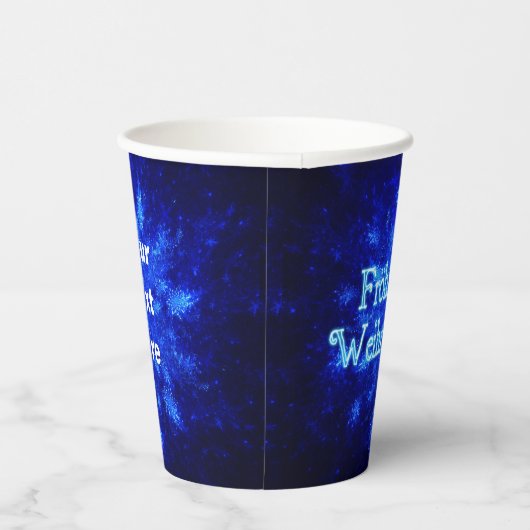 Snowburst - Froliche Weihnachten Papieren Bekers (Rechts)