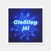Snowburst - Gleðileg Jól Servet (Voorkant)