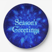 Snowburst papier Borden Papieren Bordje (Voorkant)