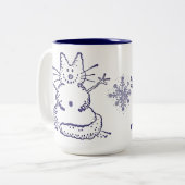 Snowcat Snowman Mok (Voorkant links)