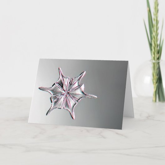 Snowcatcher Snowflake Greeting Card Kaart (Voorkant)