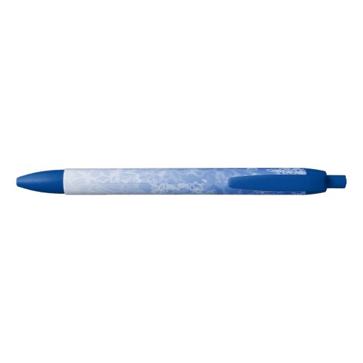 Snowcatcher Snowflake Writpen Blauwe Inkt Pen (Achterkant)