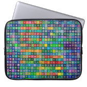 Snowcatcher Snowflakes Electronics Bag Laptop Sleeve (Voorkant)
