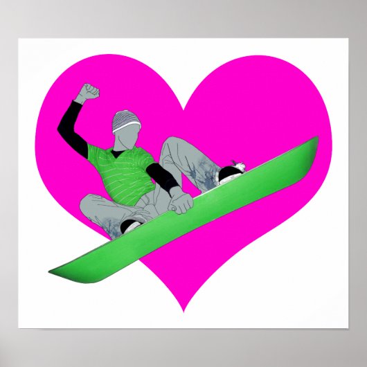 snowcore-liefde poster (Voorkant)