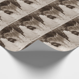 snowdog met snowman cadeaupapier