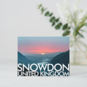 Snowdon, Caernarfon, Briefkaart Verenigd Koninkrij (Staand voorkant)