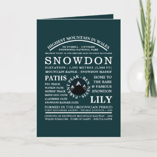 Snowdon monteren, Expedition-gegevens monteren Kaart