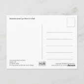 Snowdon van Llyn Nantlle Uchaf Briefkaart (Achterkant)