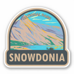 Snowdonia National Park Wales Lake Glaslyn  Sticker