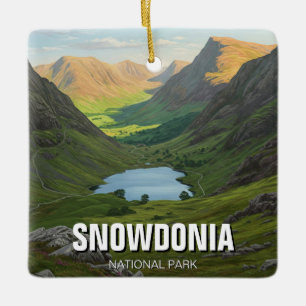 Snowdonia National Park Wales Reizen Keramisch Ornament