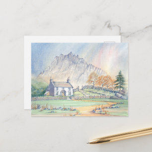 Snowdonia Welsh Mountain Landscape Briefkaart