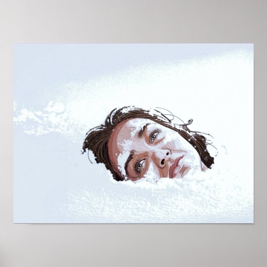 Snowdrift Poster Print Wall Art (Voorkant)