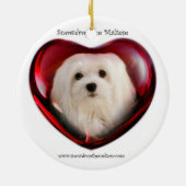 Snowdrop de Maltese Keramisch Ornament (Achterkant)