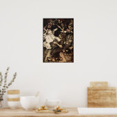 Snowdrop en de Dwarfs Poster (Keuken)