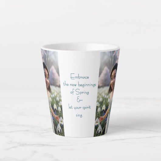 Snowdrop Fairy Latte Mok (Voorkant)