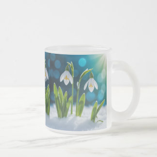 Snowdrop Flowers Matglas Koffiemok