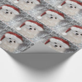 Snowdrop het Maltese kerstpak Cadeaupapier (Hoek)