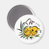 Snowdrop-Kat Magneet (Voorkant / Achterkant)