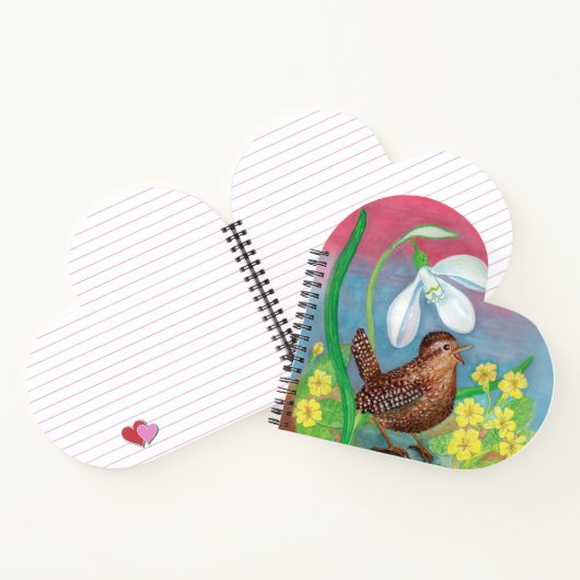 Snowdrop & kinderen roepen het voorjaarshart gevor notitieboek (Binnen)