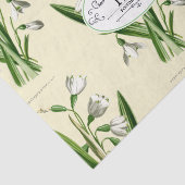  Snowdrop Ovaal Etiket Geel Tissuepapier (Detail)