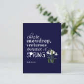 Snowdrop, Venturous Harbinger van de lente Briefkaart (Staand voorkant)