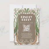 Snowdrops Art Nouveau Delicy QR RSVP (Devant)