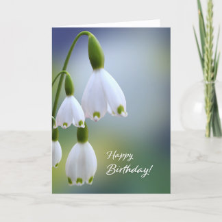 Snowdrops Bonne Carte d'Anniversaire