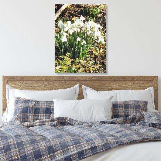 SNOWDROPS CANVAS AFDRUK (Insitu (Slaapkamer))