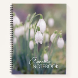 Snowdrops Custom Name  Notitieboek