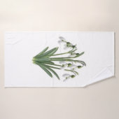 Snowdrops Janvier Fleur Jardinage Printemps (Serviette de bain)