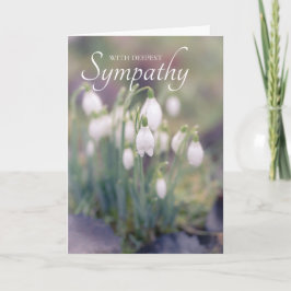 Snowdrops Sympathy Card Kaart